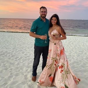 Lulu Coral Floral Dress